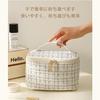 Cosmetic Pouch Large Capacity Makeup Larger Size Wide Opening Design Handbag Type Travel Use Storage Convenient Carrying.