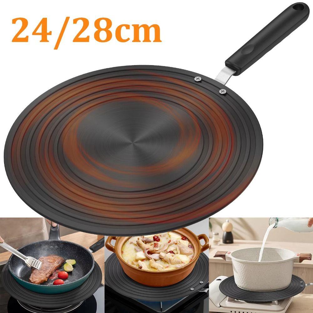 Aluminium Zinc Zinc Alloy Stove Heat Diffuser 24cm/28cm Thawing Tray Sturdy Heat Conduction Plate  Kitchen
