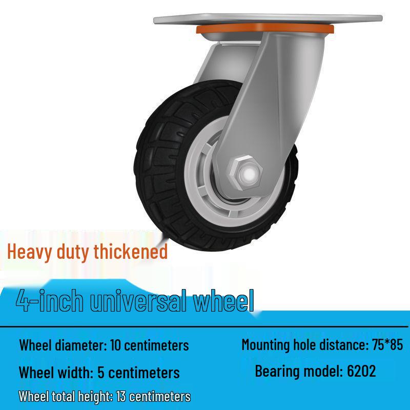 Těžká tichá otočná kolečka (2-8 palců) pro vozíky a malé ruční vozíky