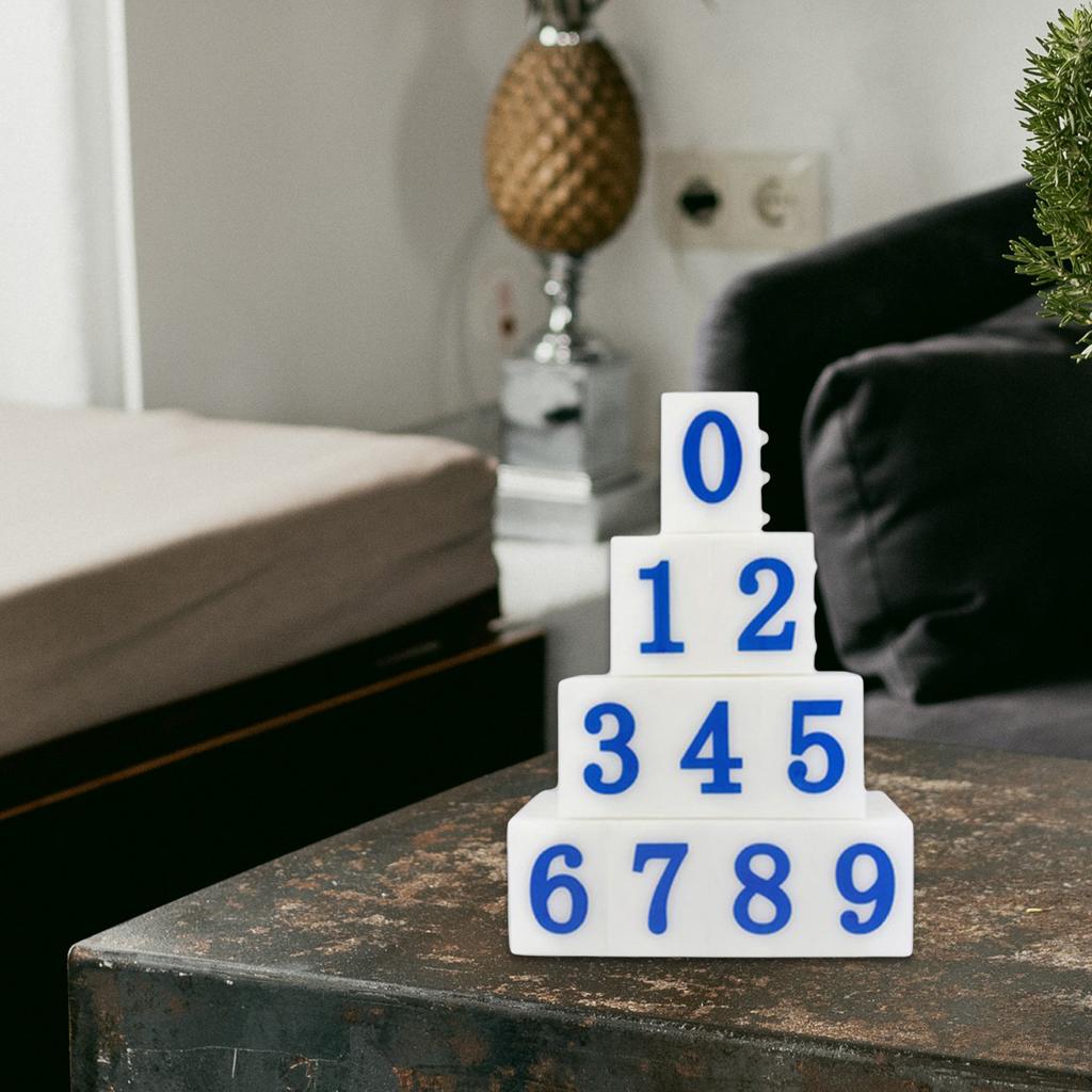 10Pcs Detachable Number Stamp Digital Stamp From 0 to 9 Number Stamp For Card Making Scrapbooking Journaling Teaching
