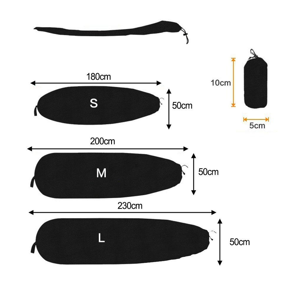 Surfboard Cover with Pocket for Storage Fits For Shortboard Funboard Longboard Heavy Duty 210D Polyester Material