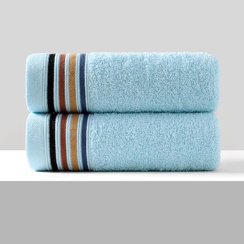 Soft, Absorbent Polyester-Cotton Towels - Thickened for Household Use, Face Wash, and Gifts