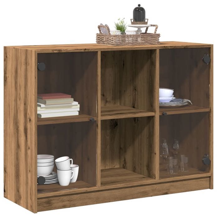 VidaXL Buffet chêne artisanal 102x37x75,5 cm bois d'ingénierie 3318725
