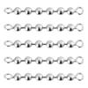 5pcs Bead Fishing Bead Chain Swivel Fishing Rolling Solid Ring Connector  Trolling Rig Saltwater