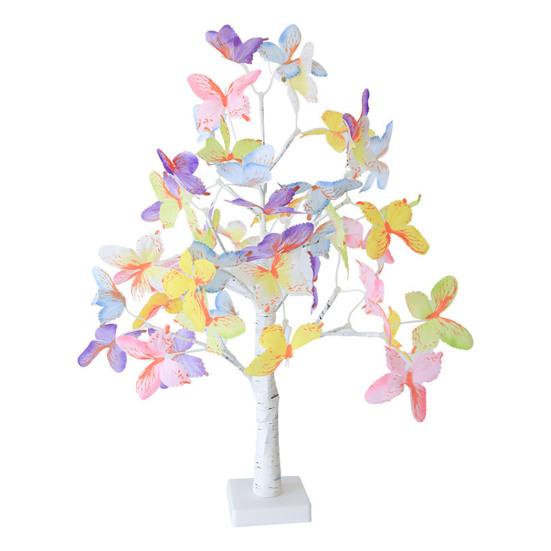 

Освещенная искусственная береза светодиодная лампа-бабочка с возможностью самостоятельной регулировки белый