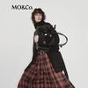 MO&Co. C+ Series 100% Wool Coat with Detachable Shawl and Belt