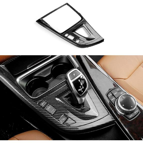 for BMW Multimedia Panel Cover, F30 Carbon Fiber Style Panel Trim Cover Car Center Console for 3 Series F30 F31 F32 F34 F36 328i 320i 335i 330i 435i