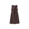 Demana Oxygen-Feel Lyocell Sleeveless Pleated Midi Dress with Belt