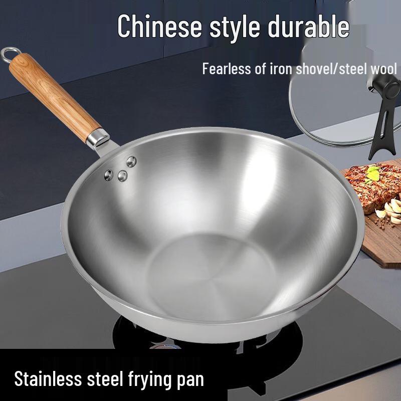 Antihaftbeschichtete Edelstahlpfanne