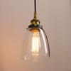 ZEKOO Glass Pendant Hanging Ceiling Light E26 LED Nordic Retro Modern Decorative Stylish and Indirect Adjustable Cord Length Light, Fixture, Base,