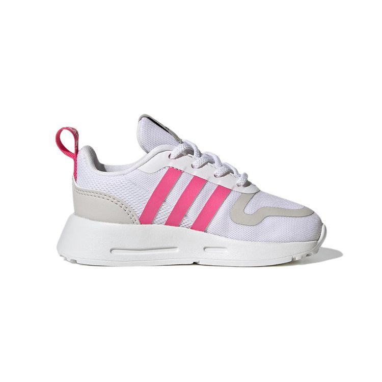 Adidas Originals Multix Comfortable Sports Durable Breathable Low-Top Lifestyle Casual Shoes Baby Shoes White Gray Pink GX4261