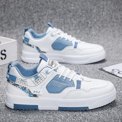 New Men's Shoes Spring Summer  New Wave Flower Shoes Men's Fashion Shoes Leather Sports Casual Breathable Board Shoes