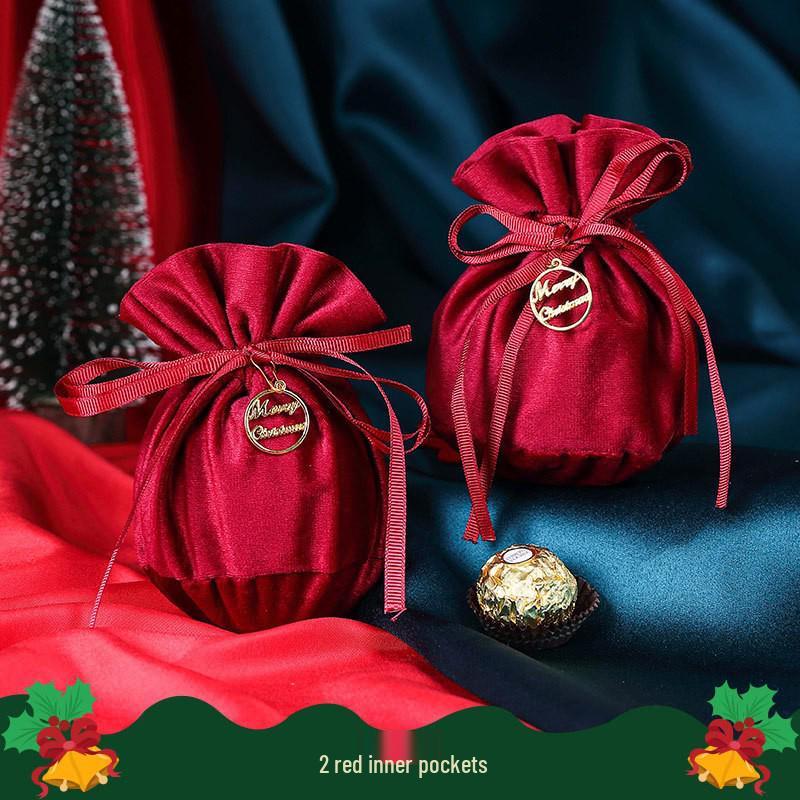 

Creative Christmas Eve Apple Candy Gift Box: Small Decorative Packaging