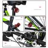 LED Bicycle Rear Light Waterproof MTB Bike Taillights with 3 Lighting Modes Aluminum Alloy Casing Bike Light for Helmet Seatpost