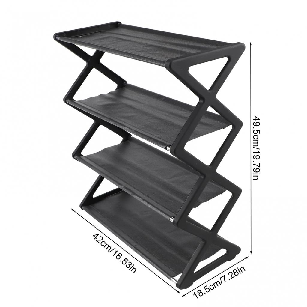 Ladder Shoe Rack X Shaped Easy Assembly Multi Layer Storage for Shoes