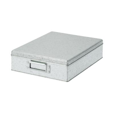 MUJI Large Galvanized Iron KGG25A1S Box, 8.5cm Tall,