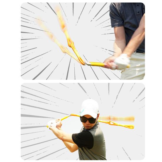 Golfschwung Seiltrainer mit rutschfestem Griff Golfschwung Geschwindigkeit Kraft Trainingshilfe Männer Frauen Golf Übungshilfe Rhythmusseil Golfzubehör