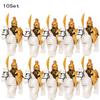10 Sets Gondor Knight LOTR 9471 Fountain Guard & Castle Roman Solider Black Falcon With Horse Figure Building Block Kids TOYS