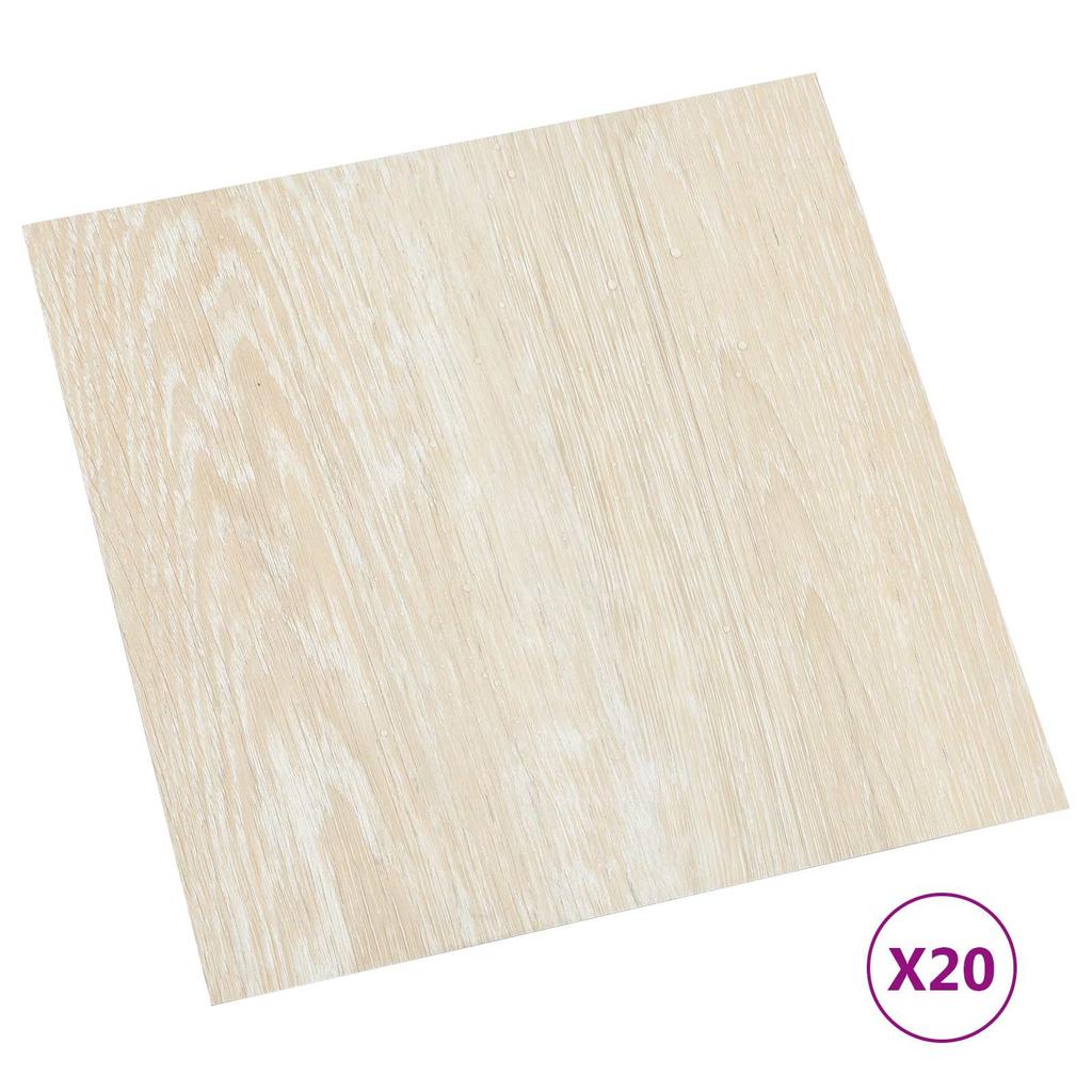 Self Adhesive Floor Planks 30.5 X 30.5 Cm 20 Pcs PVC