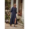 JPNTKY Fashion Autumn Winter POLO Neck Long Sleeve Solid Color Print Casual Dresses