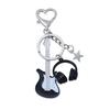 Yousheng Keychain Pendant, Electric Guitar Shape Key Holder with Metal Lobster Clasp, Music-Themed Gift for Rock Lovers And Students
