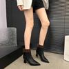 Fashion Outdoors Back Zipper Winter New Boots for Woman Non-slip 2024 High Quality Fashion Leopard Female Ankle Boots Botines Mujer