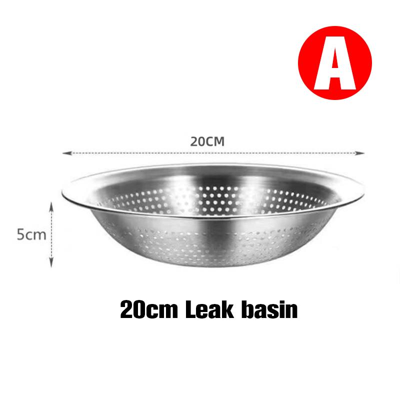 

Толстый двухслойный дренажный таз Немецкий стиль таз из нержавеющей стали 304 корзина для слива Таз для мытья овощей и риса