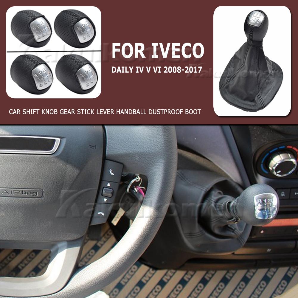 For IVECO DAILY 2006 2007 2008 2009 2010 2011 2012 2013 2014 2015 2016 2017 Car 5/6 Speed Gear Stick Shift Knob Leather Boot