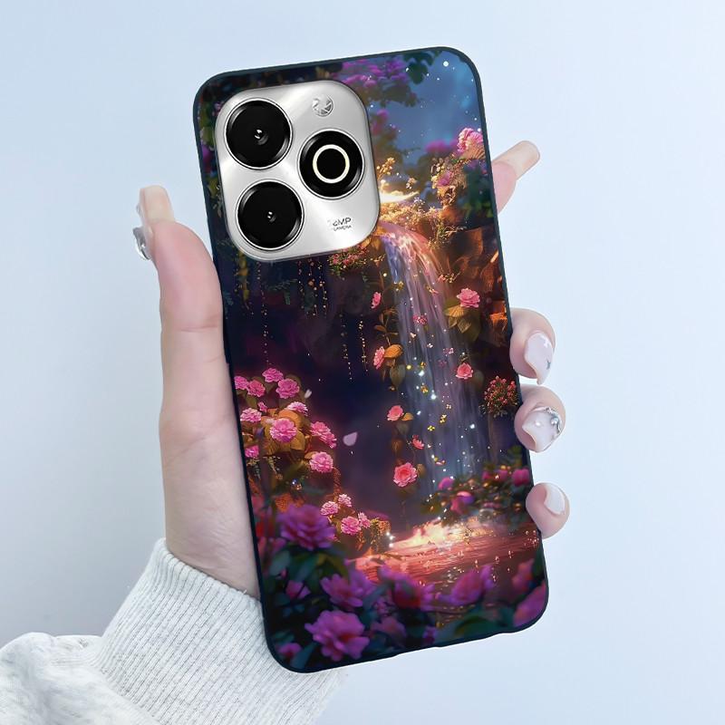 Phone Case For Umidigi G100X / G9X Case Luxury Cute Love Heart Rabbit Cartoon Funny Cover Black Soft Silicone Protective Casing