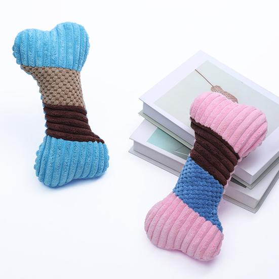 Bone Shape Wear-resistant Teether Dog Pillow Puppy Interaction Toy Supplies