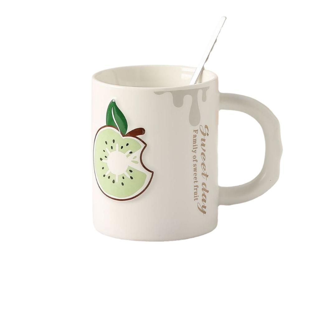 Creative Fruit Ceramic Cup with High Appearance and Large Capacity Office Home Coffee Milk Cup  Gift Cup