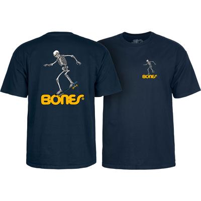 New Powell Peralta Shirt Skateboard Skeleton 3 Navy