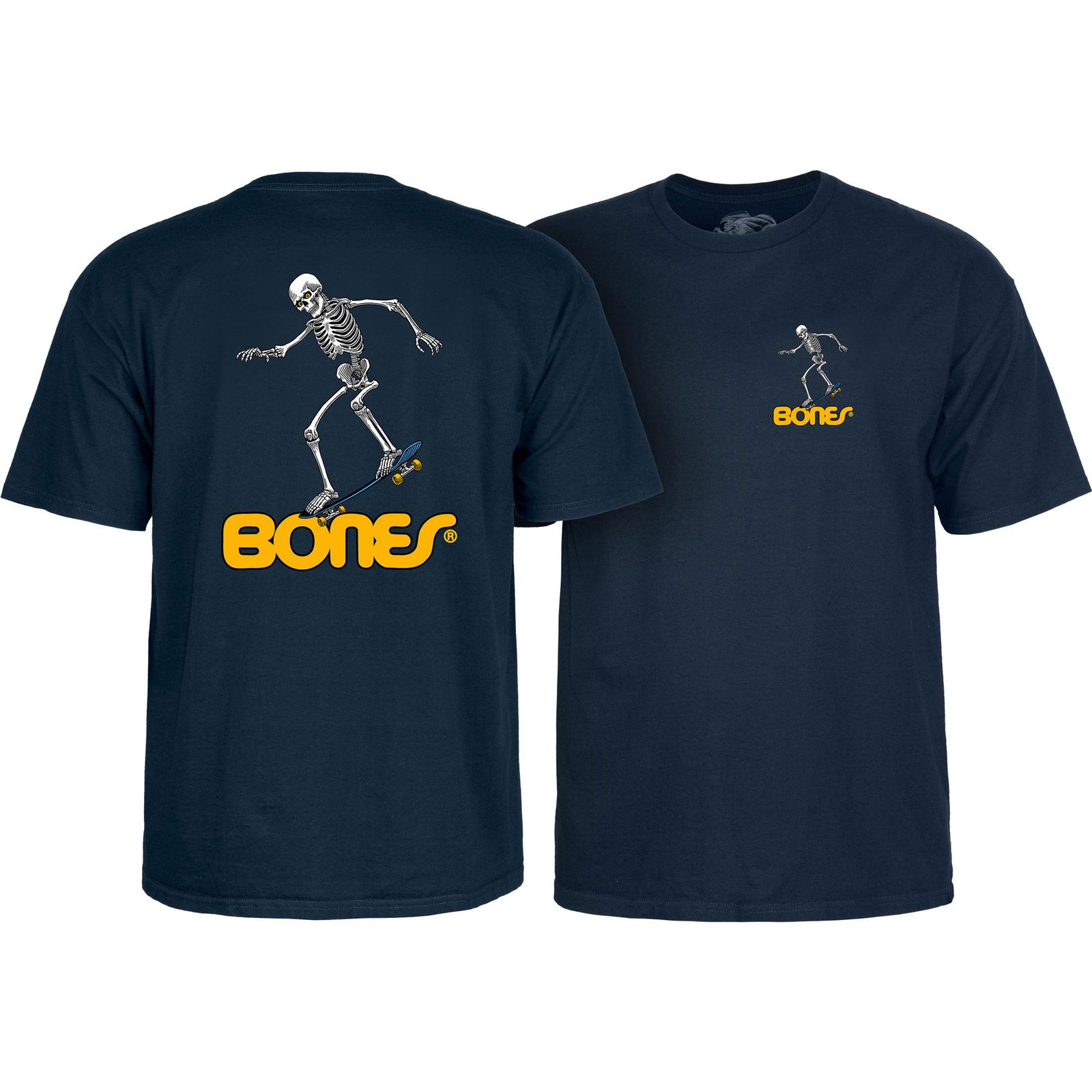 New Powell Peralta Shirt Skateboard Skeleton 3 Navy L