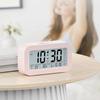 LED Display LED Electronic Alarm Clock Snooze Feature 12/24H Format Smart Electronic Clock Calendar Function Plastic