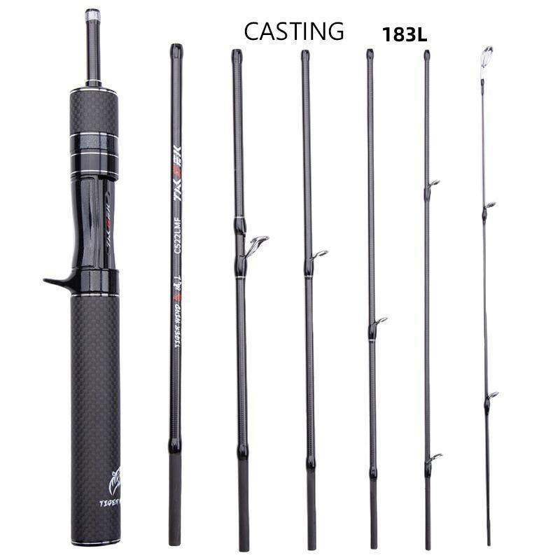 

Mavllos Tiger Wind Travel Carbon Telescopic Spinning Fishing Rod Lure 3-15g L Power 1.56M 1.83M Travel Telescope Casting Spinning Rod Tiger -C183L