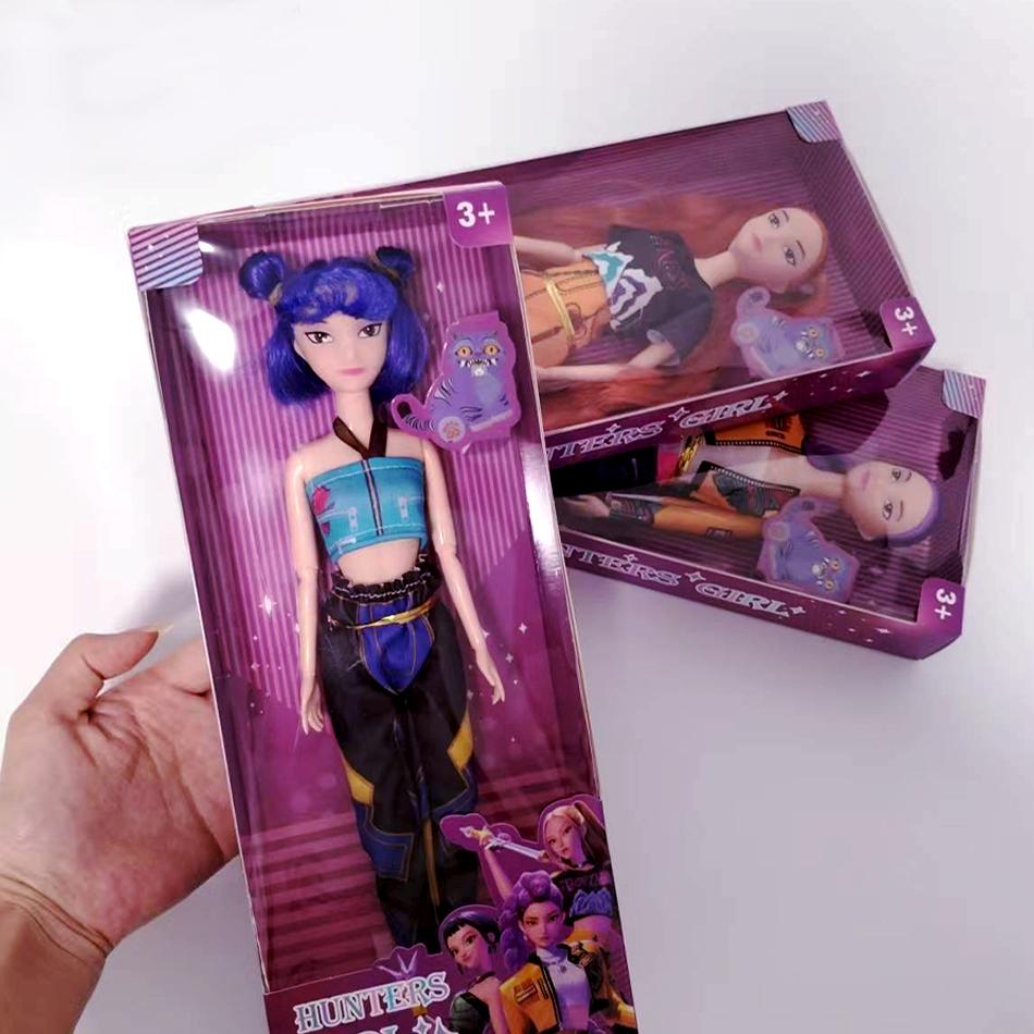 30см K-Pop Мисливці на демонів Аніме Kpop Дівочий гурт Мультяшні Румі Зої Міра Фігурки Вінілові Фігурки Модель Ляльки Дівчаткам Різдвяний Подарунок