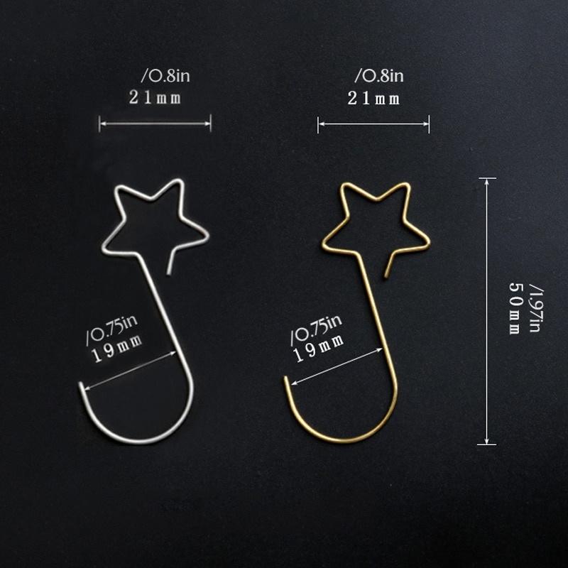 40/100Pcs Christmas Metal Star Decorations S-shaped Hooks for Christmas Tree Hanging Wreath Pendant Clasp New Year Ornaments