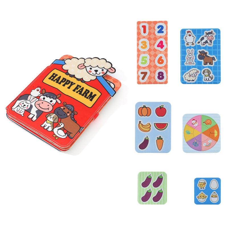 Children s Reusable Velcro Educational Quiet Book: Numbers & Letters Enlightenment