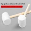 Non-Marking White Rubber Mallet with Wood Handle – Gentle On Tiles and Walls
