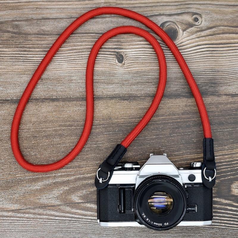 Adjustable Camera Neck Strap Durability Nylon Webbing With Secure Metal Clip For DSLR Mirrorless Cameras 100cm Length
