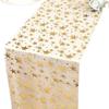 Sheer Mesh Bling Star Table Runner Star Pattern Shimmery Birthday Table Flag Polyester Romantic Mesh Table Runner
