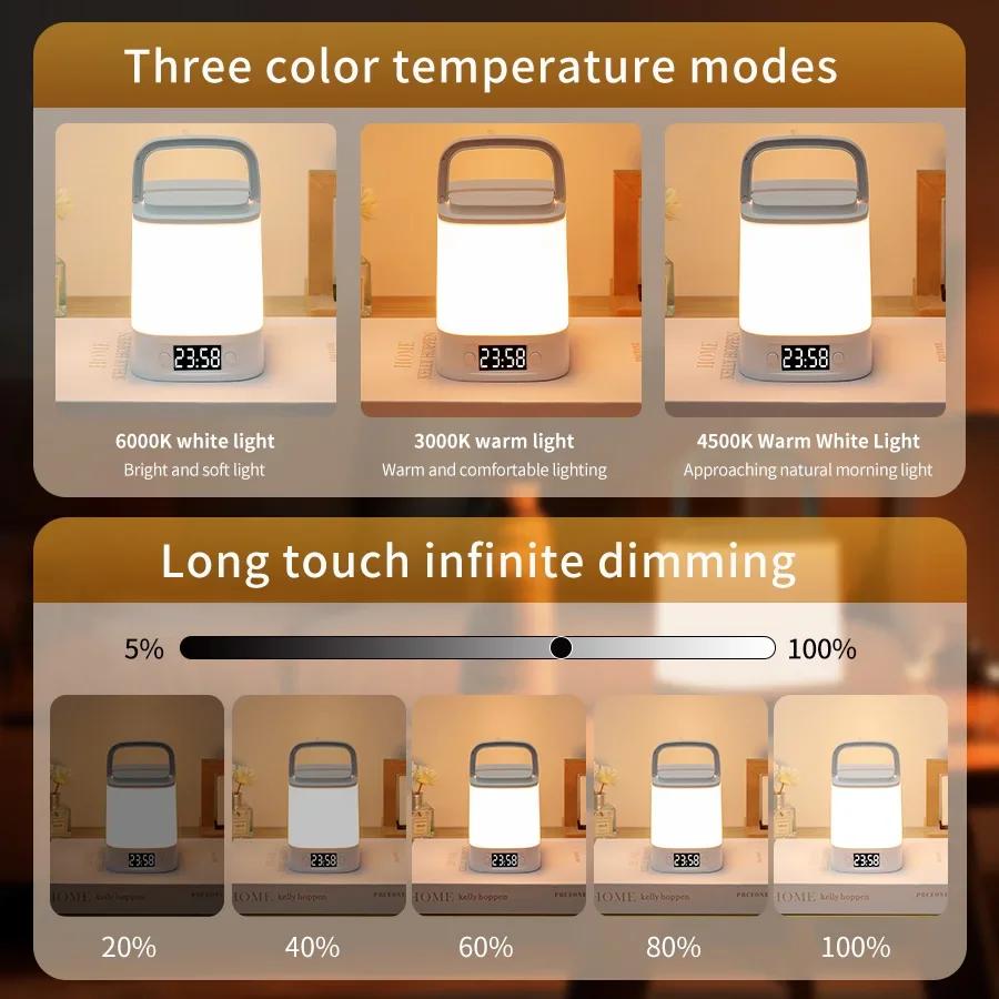 Touch Night Light LED Lights Remote Switch Rechargeable Three Color Lights For Bedroom Study Room Table Ambience Night Lights