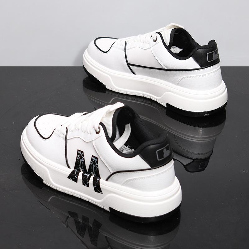 

Autumn new casual leather shoes heightened little white board shoes breathable white shoes spring and autumn sports tide MY1 39