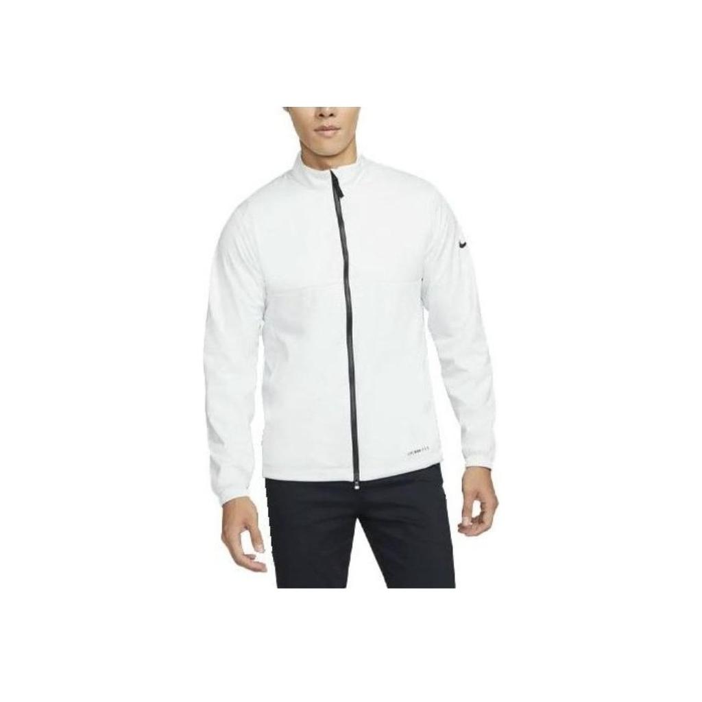 Nike Solid Color Casual Stand Collar Jacket Men Outerwear White DA2868-025