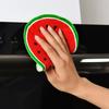 Cute Fruit Printed Kitchen Absorbent Wipes Hanging Hand Towels Bathroom Quick-drying Dish Cloths Drying Fruit Cloth