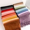 Luxury Unisex Scarf: Autumn/Winter Thickened Solid Color Cashmere-Feel Shawl
