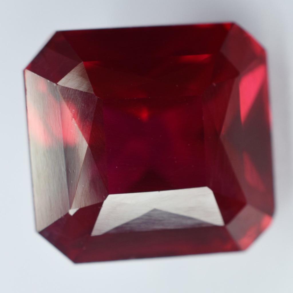 10.56 Ct Natural Stunning Square Shape Blood RED Ruby Loose CERTIFIED Gemstone mmY S-630