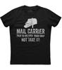 Mail Carrier Paid To Deliver Your Crap Short Sleeve Unisex Black Cotton T-Shirt