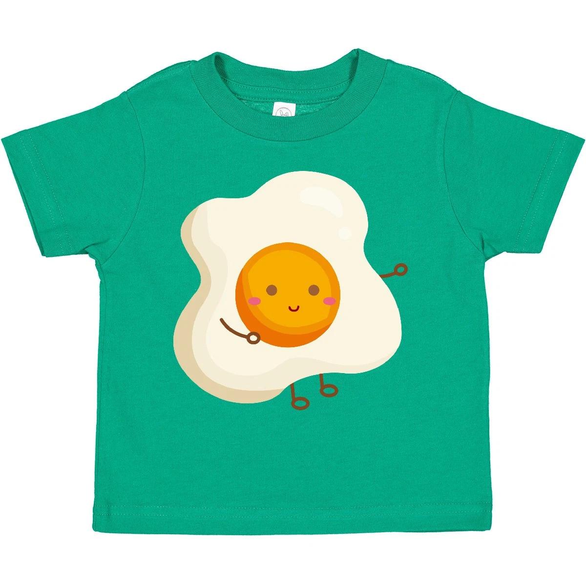 Inktastic Fried Egg Toddler T-Shirt Happy Cute Food Breakfast Child Preschooler 100