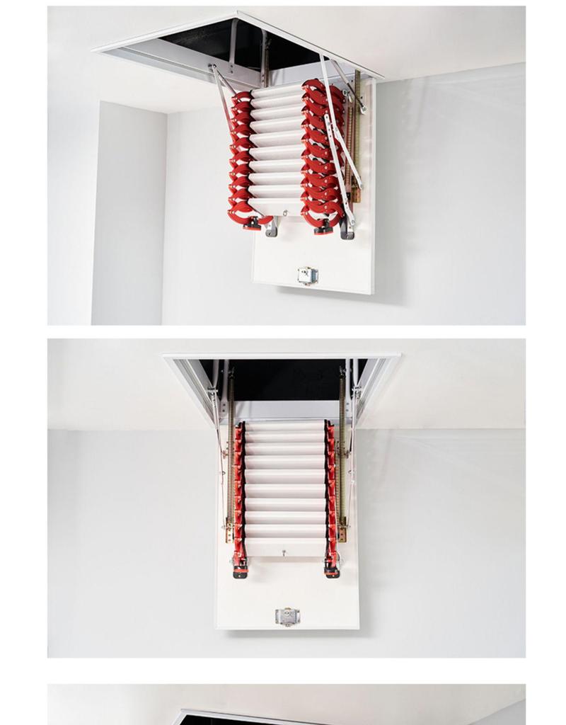 Fully Automatic Hidden Telescopic Electric Staircase for Indoor Villas